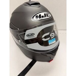 HJC C91 Modular Motorcycle Helmet Semi Flat Titanium Gray 2XL DOT 23-HH-PI-V19